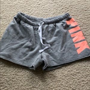 New VS Pink cotton grey shorts sz xs.